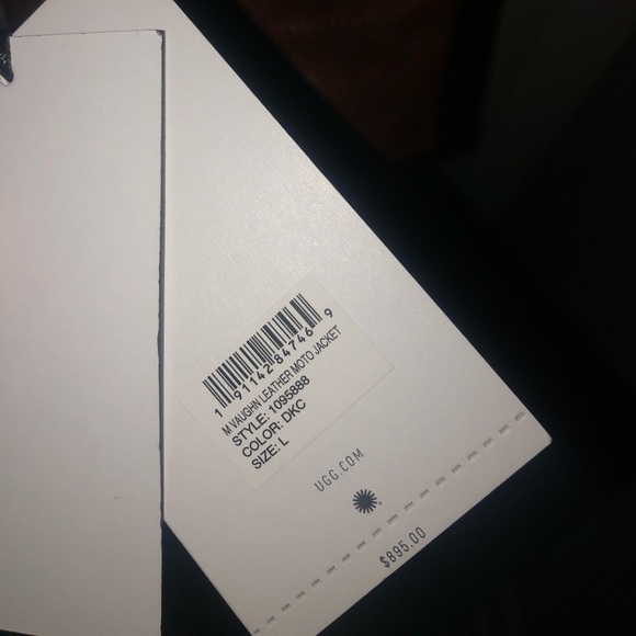 UGG Men’s Real Leather Jacket - Picture 6 of 8